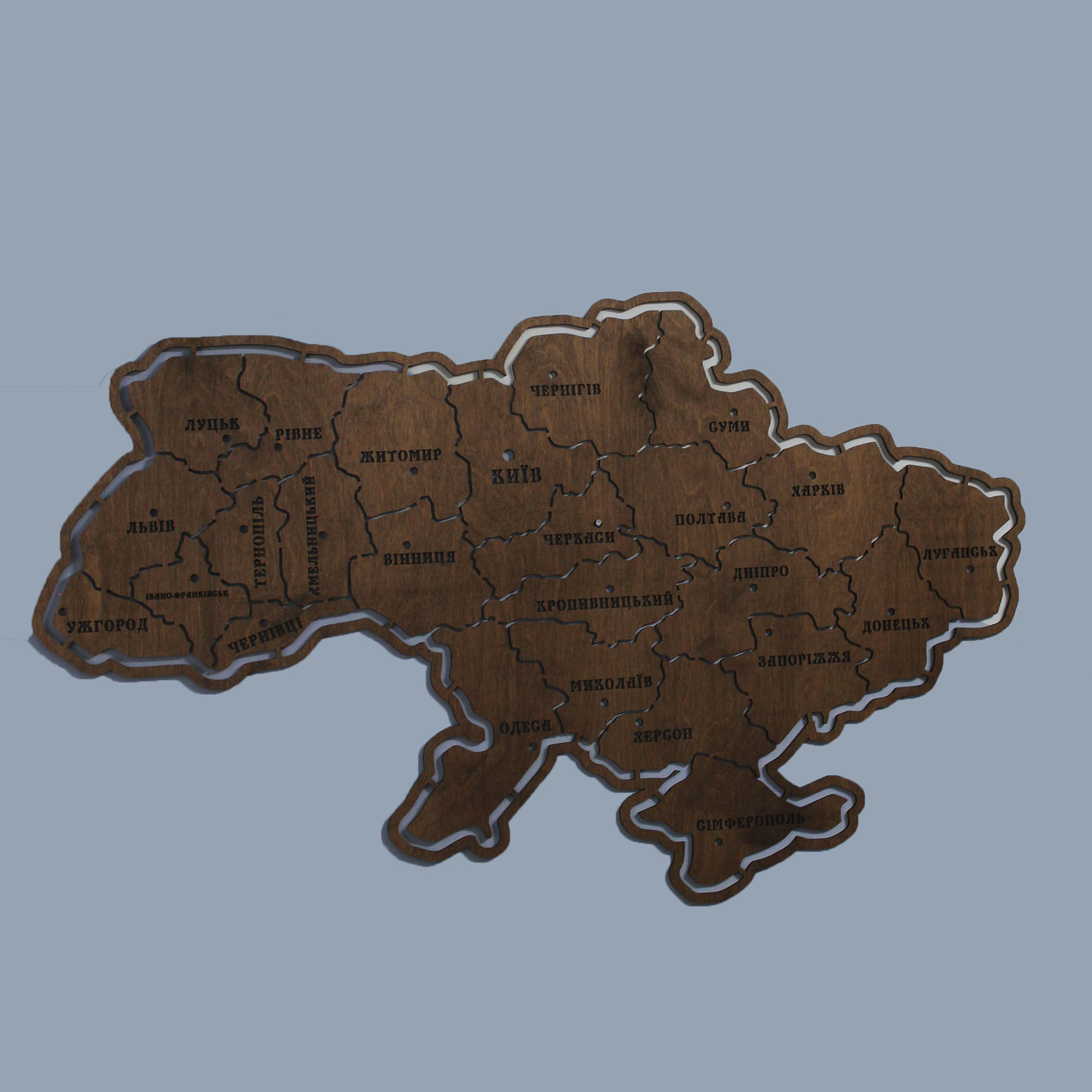 Дерев'яна мапа України