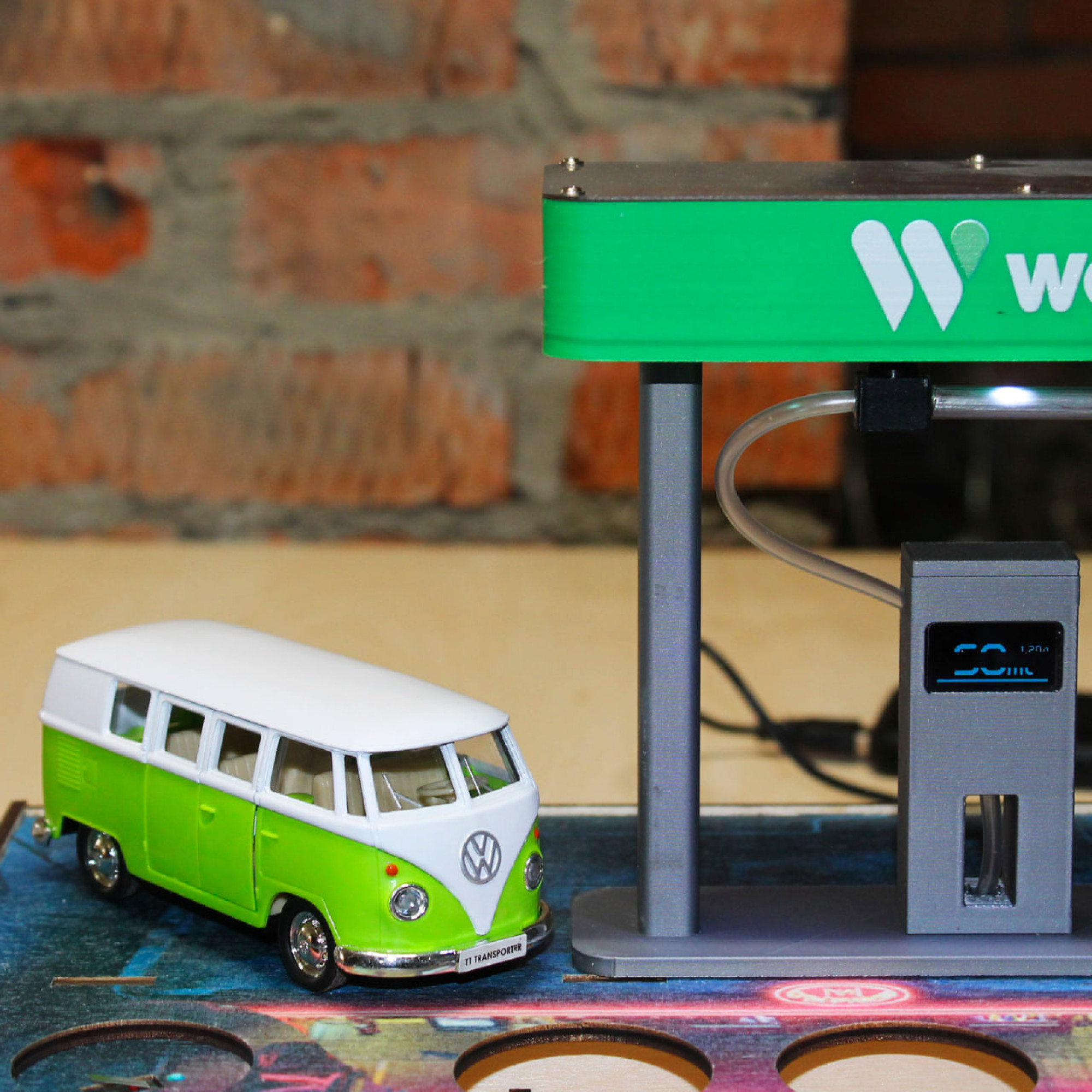 Наливатор АЗС на 7 чарок з друком - Volkswagen T1